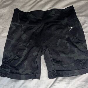 Gymshark Camo Seamless Shorts - Black